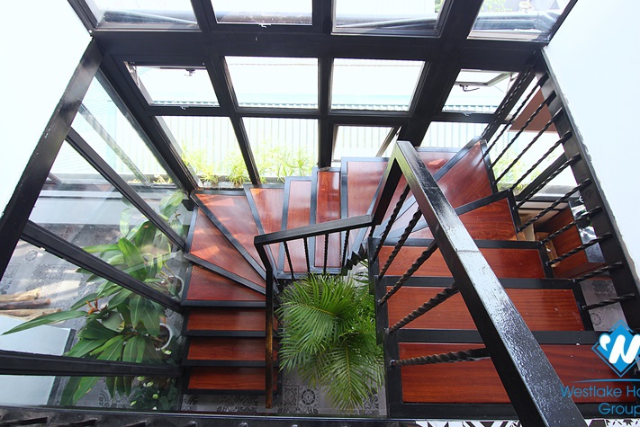 A uniquely decorated four-bedroom duplex on the top floor on Au Co st, Tay Ho, Hanoi