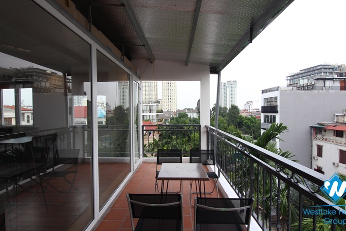 A newly 1 bedroom apartment with huge balcony in Dang thai mai, Tay ho