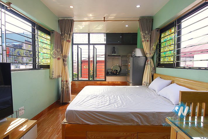 An affordable price studio for rent in Ngoc Ha street, Ba Dinh