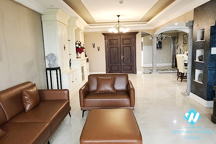 A classic 4 bedroom apartment for rent in Ciputra Compound. 