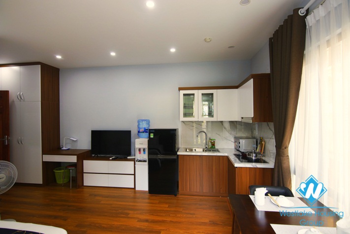 An Amazing 1 bedroom studio in soughtly with lovely balcony for rent in Ba Đình