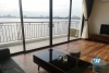 Lake view serviced apartment for rent in Yen Phu village, Tay Ho