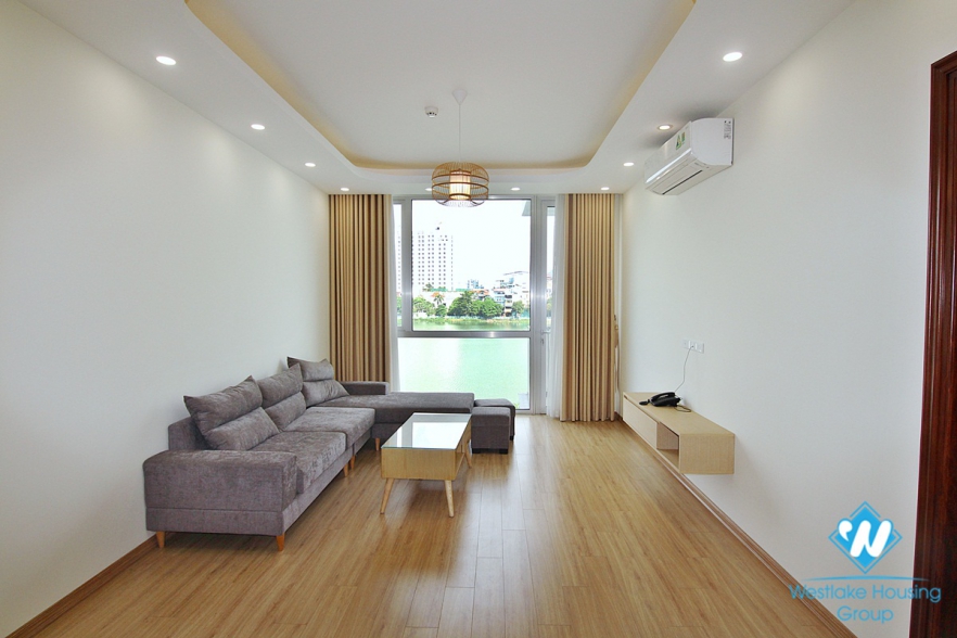 Gorgeous lake view apartment for rent on Quang An street, Tay Ho