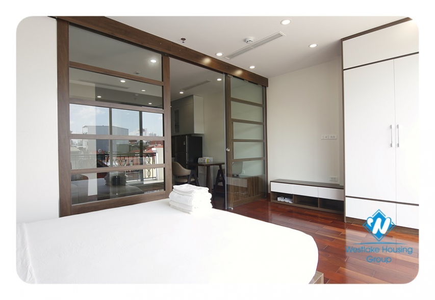 Bright 1-bedroom apartment with a nice balcony on Phan Ke Binh Str,, Ba Dinh
