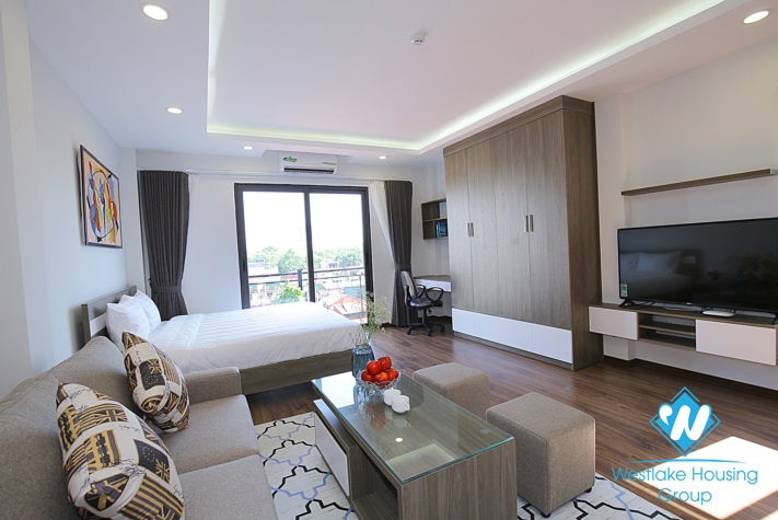 A brand-new  and super nice view 1 studio for rent in Dao tan, Ba Dinh