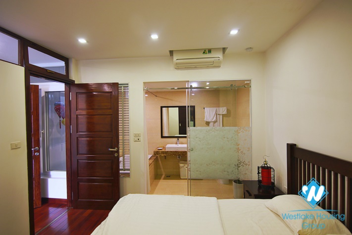 Lakeview two bedroom apartment for rent in Truc Bach  st, Ba Dinh district.