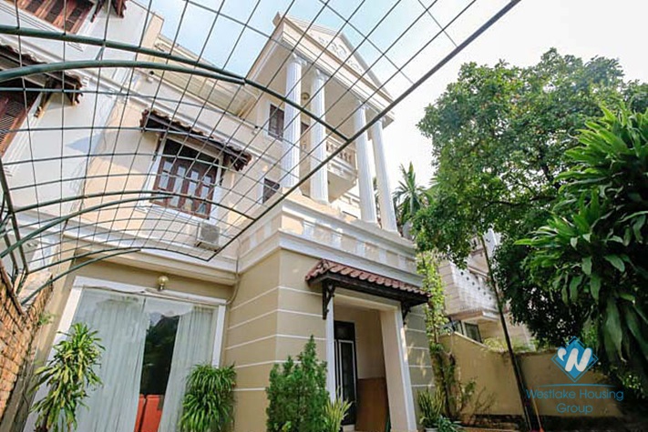 A big, well-equipped villa in Ciputra C Block for rent