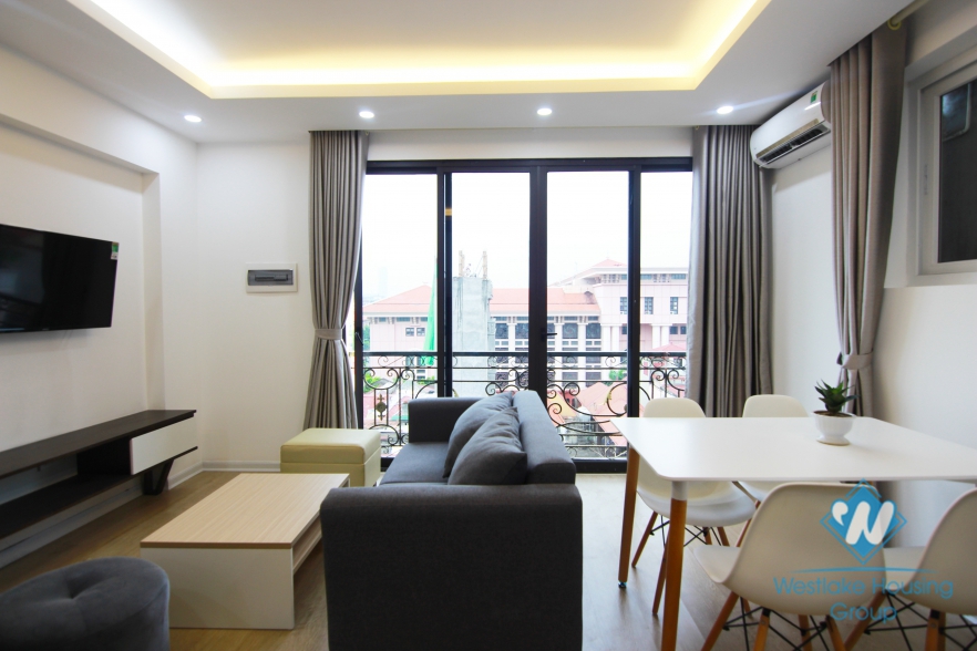 Two bedrooms apartment in the high floor is available for rent in Ba Dinh. 