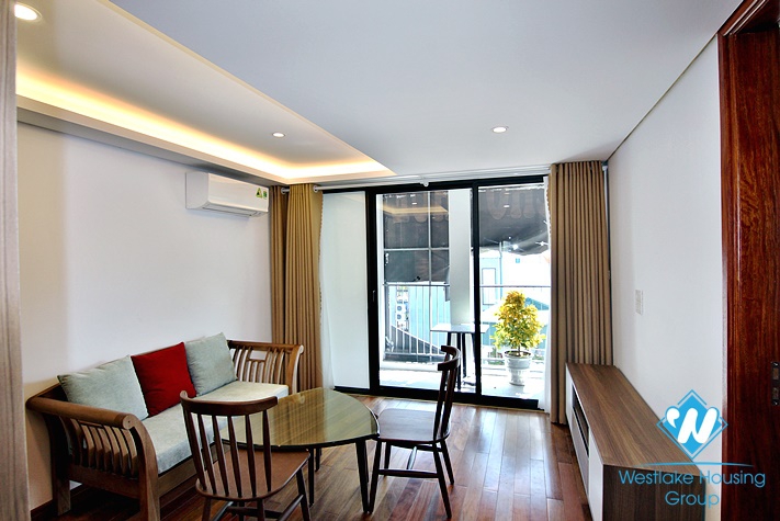 Stunning top floor one bedroom apartment for rent in Yen Phu village 