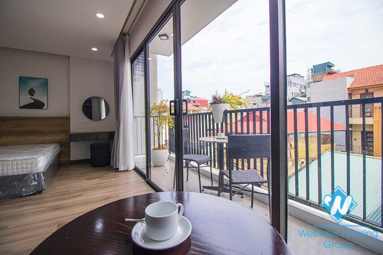 Morden 2 bedrooms apartment with huge terrace for rent in Vu Mien, Yen Phu village