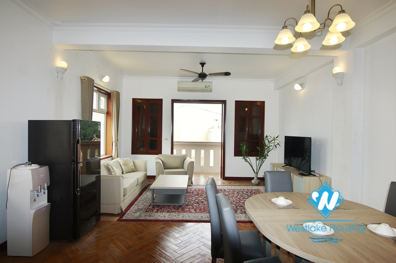 Super spacious, newly renovated lake view apartment for rent in Truc Bach, Ba Dinh