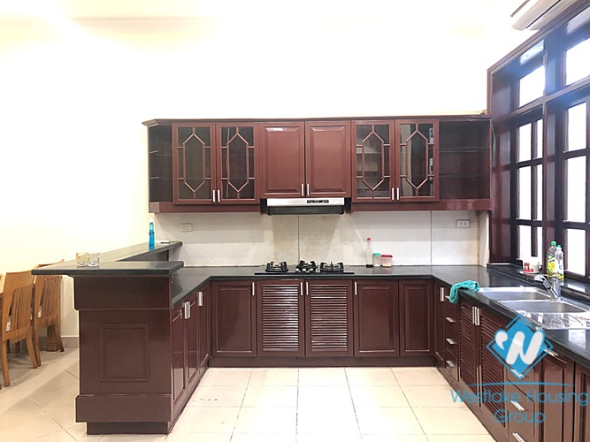 Renovated house with nice design for rent in C block in Ciputra, Tay Ho, Ha Noi