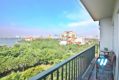 Beautiful lake view 2 bedroom apartment in To ngoc van, Tay ho