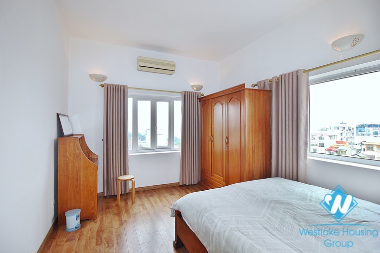 Lake view two bedroom apartment for rent in Tay Ho, Hanoi 