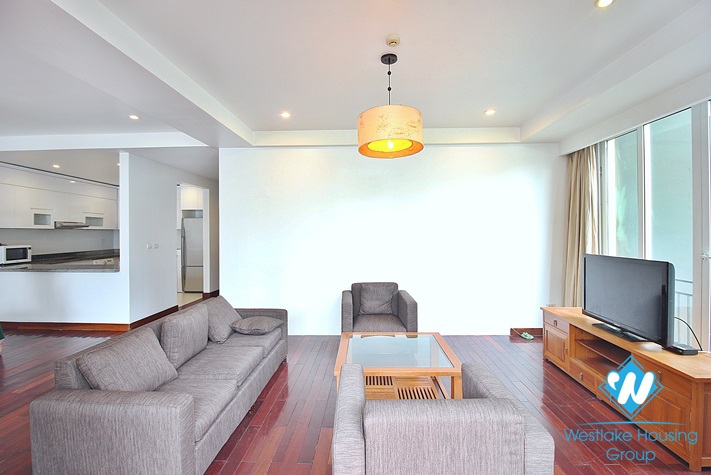 Lake view 03 bedrooms apartment with big balcony for leasing  in Tay Ho area