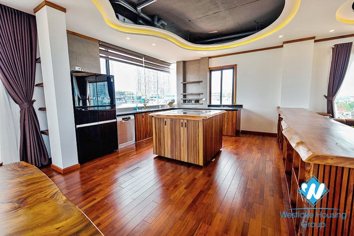 Luxury penthouse apartment for rent in To Ngoc Van st, Tay Ho District 