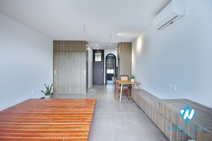 Bright studio with huge balcony for rent in Au Co st, Tay Ho