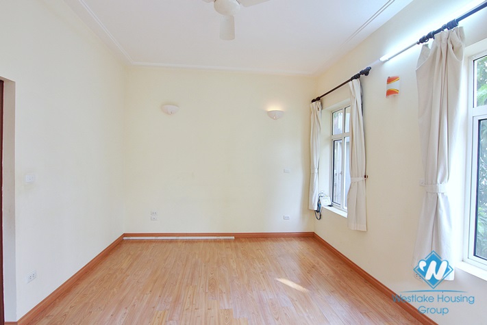 Large house with outside swimming pool for rent in Westlake area, Tay Ho district, Hanoi- unfurnished.