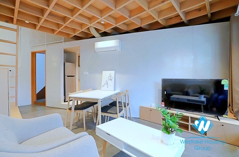 Nature-friendly 2 bedroom apartment for rent in the center of Hanoi capital.