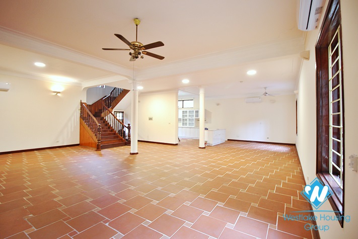 Beautiful house with swimming pool for rent in To Ngoc Van st, Tay Ho district 