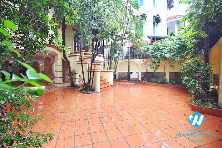 Beautiful house with swimming pool for rent in To Ngoc Van st, Tay Ho district 