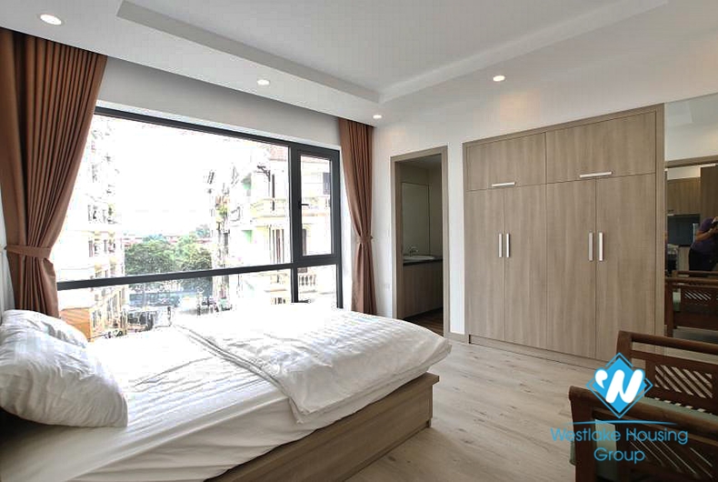 Bright & modern one bedroom apartment for rent on Hoang Quoc Viet