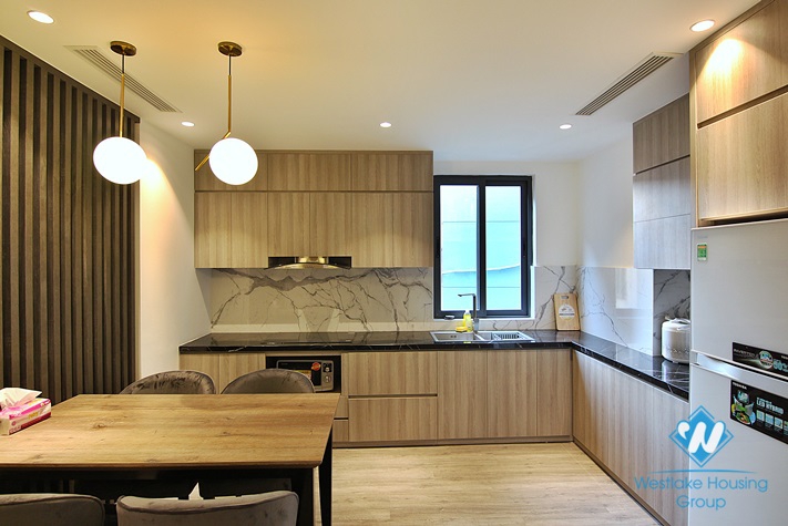 Lake view one bedroom apartment for rent in Nguyen Dinh Thi st, Tay Ho