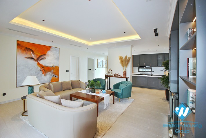 Morden and spacious 4beds apartment for lease in To Ngoc Van st, Tay Ho