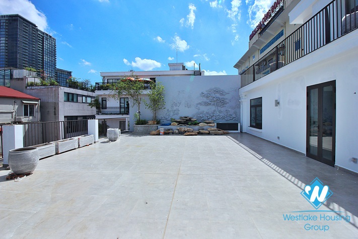 Giant terrace penhouse 4beds apartment for rent in To Ngoc Van st, Tay Ho