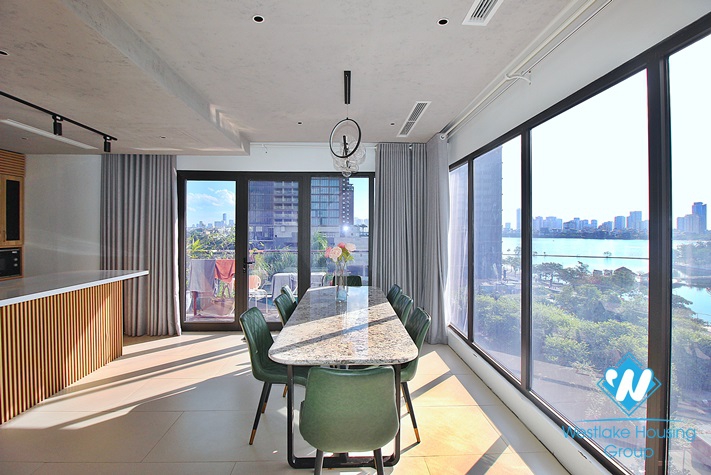 Spacious 2 bedroom aparment with lakeview for rent in Tay Ho area.