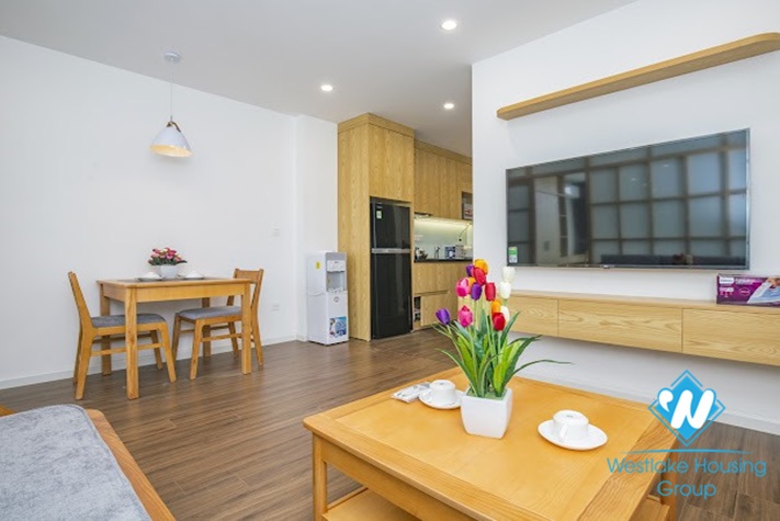 Bright one bedroom apartment for rent in Phan Ke Binh st, Ba Dinh district.