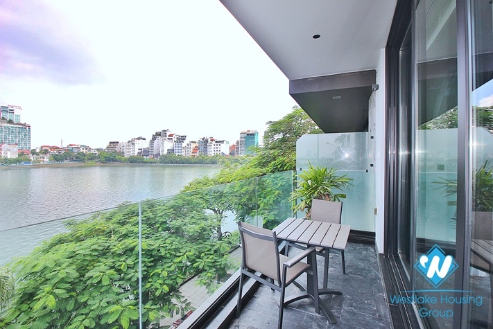 Luxury and lake view 2 bedrooms apartment for rent in Tu Hoa st, Tay Ho