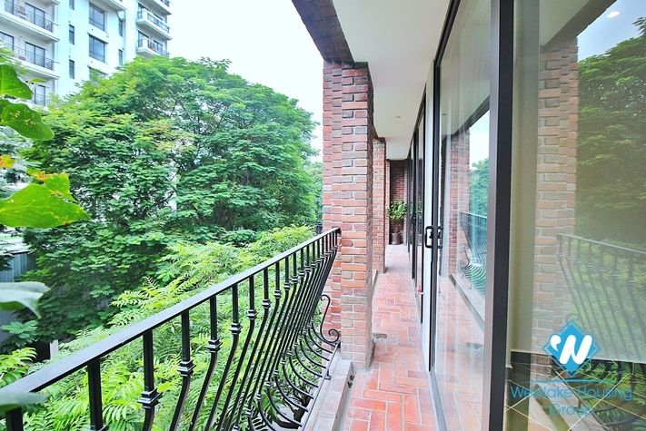 An unique and strange style 4 bedrooms apartment for rent in Dang Thai Mai, Tay Ho