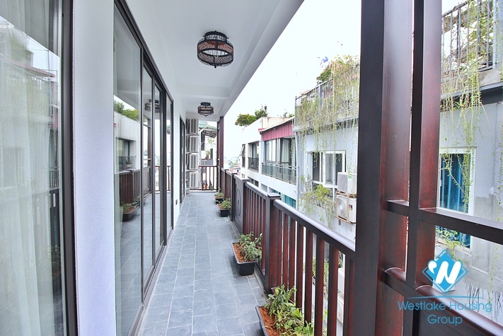High floor 3 bedrooms apartment for rent in To Ngoc Van st, Tay Ho