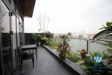 Lakefront penthouse apartment to rent in Hai Ba Trung ,Dong Da, Hanoi