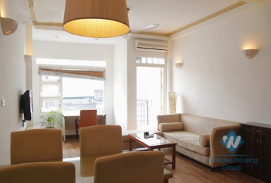 Spacious one bed apartment for rent on Dao Tan Ba Dinh Hanoi