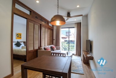 Japanese style one bedroom apartment for rent in Ling Lang, Ba Dinh