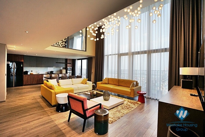 A marvelous duplex 2 bedroom apartment for rent in PentStudio Hanoi