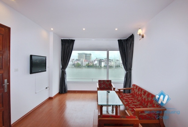 A lake view 1 bedroom apartment for rent in Tu hoa, Tay ho