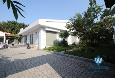 Charming one storey villa to rent with 400 sqm garden in Diplomats' compound in Tay Ho