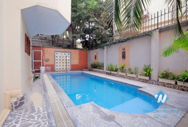 Spacious villa with swimming pool for rent in Tay Ho