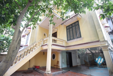Spacious villa rental with big yard and balcony in the heart of Tay Ho, Ha Noi