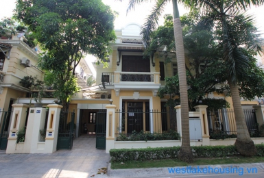 Quiet and bright house for rent in Ciputra, Tay Ho, Ha Noi. Block D