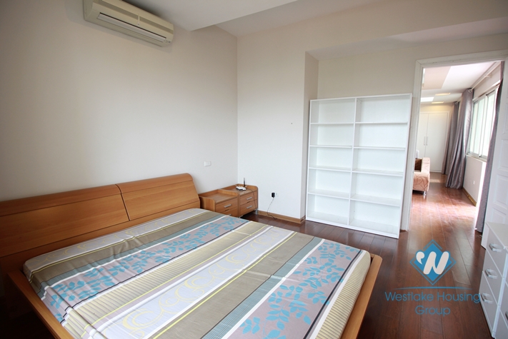 Newly renovated apartment with huge living room for rent in Ciputra, Tay Ho, Hanoi.