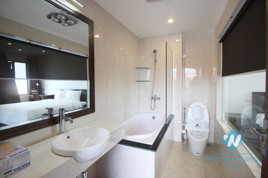 Separate one bedroom serviced apartment for rent in Cau Giay District, Hanoi