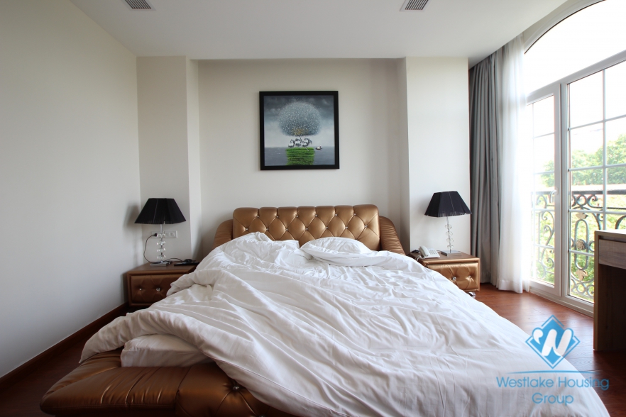 One bedroom apartment with modern furniture for rent in Ba Dinh district, Hanoi.