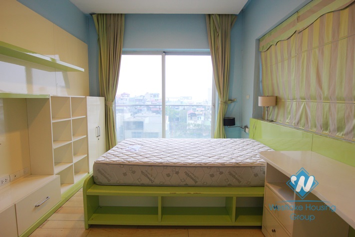 Morden 3 bedrooms apartment for rent in Golden Westlake, Ba Dinh district, Hanoi