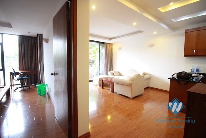 One bedroom with nice furniture for rent in Tay Ho area.