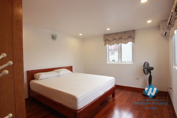 Balcony lakeview apartment for rent in Yen Phu Village, Tay Ho District