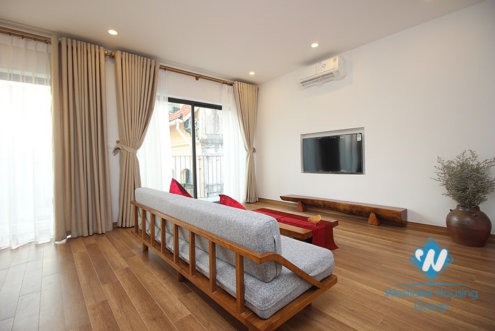 Super bright and modern apartment with balcony in the heart of Tay Ho